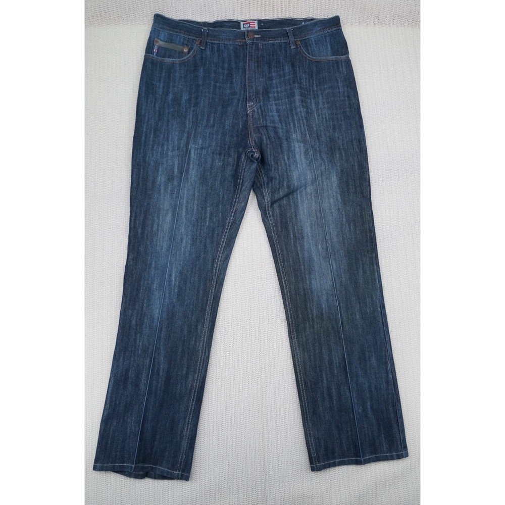 Phat Farm Jeans Mens 40x32 Blue Denim Straight Leg Relaxed Fit Streetwear